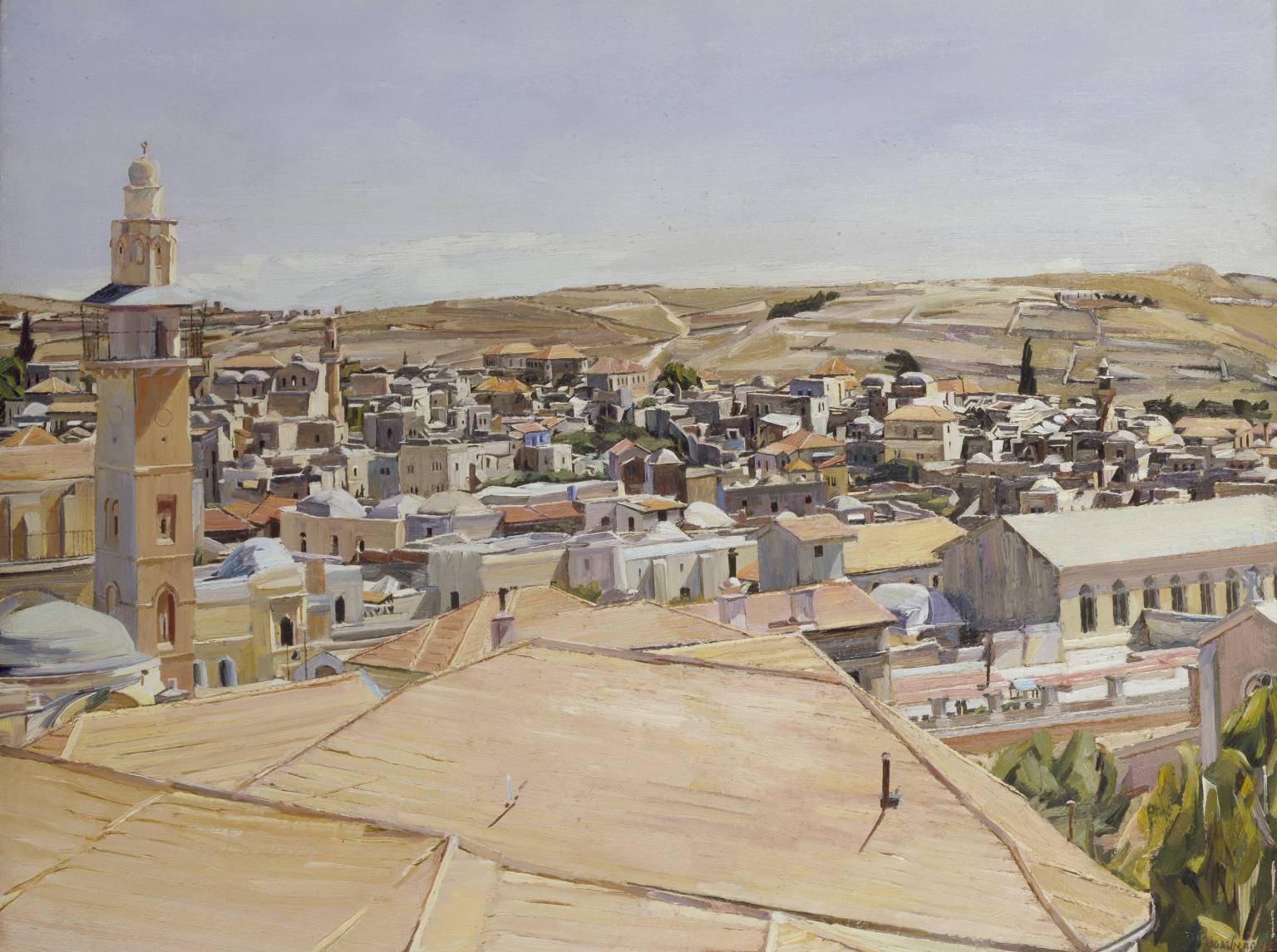 Jerusalem, Looking to Mount Scopus (1925) - David Bomberg Tablo