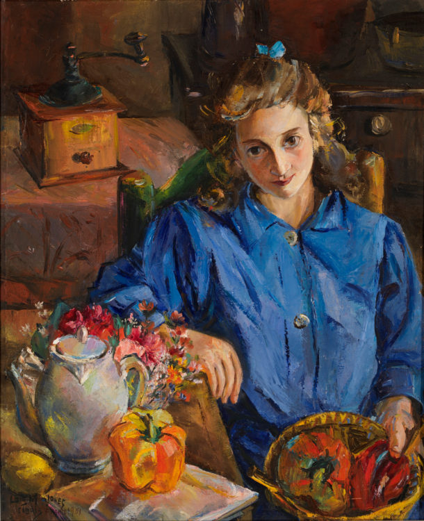 Jeune Fille Française (1951) – Lois Mailou Jones Tablo
