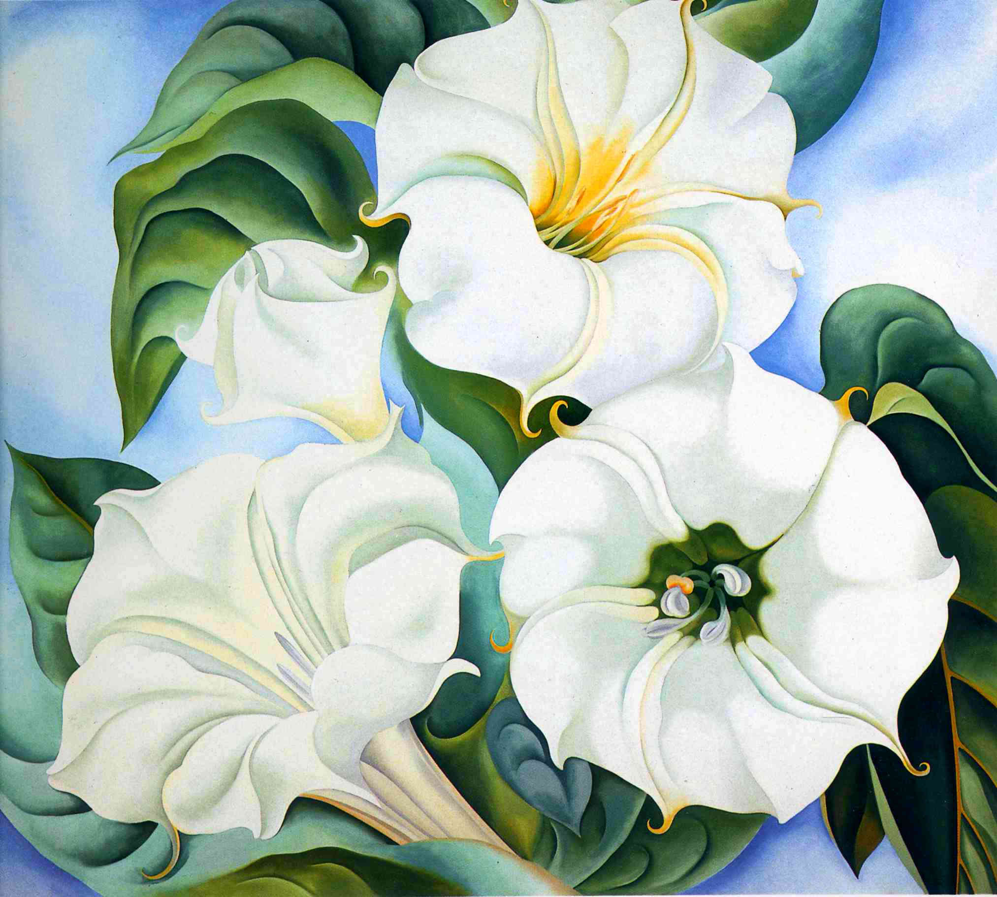 Jimson Weed 3 - Georgia O'Keeffe Tablo