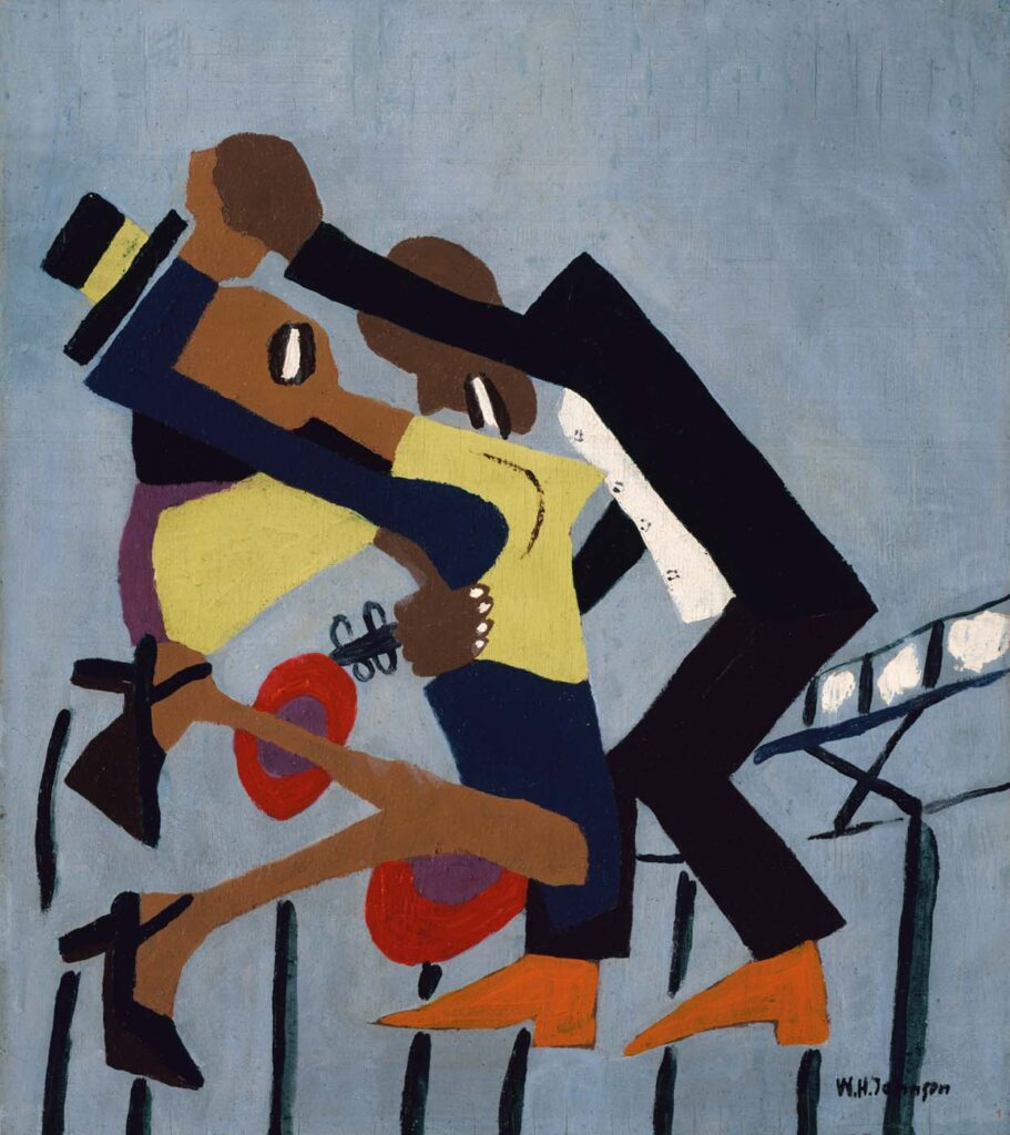 Jitterbugs (III) (1941) – William H. Johnson Tablo
