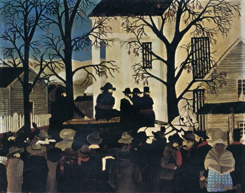 John Brown Going To His Hanging (1942) – Horace Pippin Tablo
