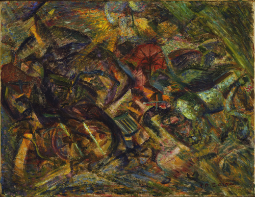 Jolts of a Cab (1911) – Carlo Carrà Tablo