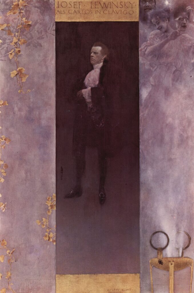 Josef Lewinsky (1895) - Gustav Klimt Tablo