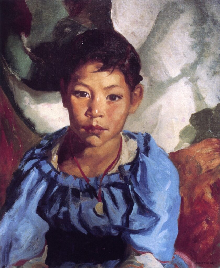 Juanita (also known as Juanita in Blue) (1917) - Robert Henri Tablo