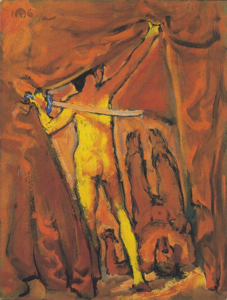 Judith and Holofernes (1916) - Koloman Moser Tablo