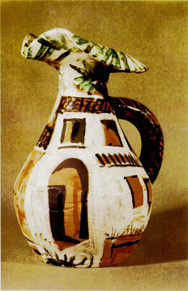 Jug with handle (1954) - Pablo Picasso Tablo