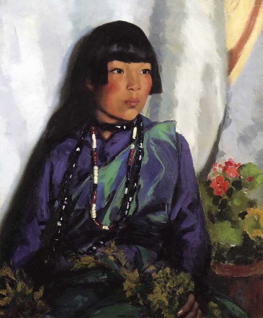 Julianita Ready for the Dance (1917) - Robert Henri Tablo