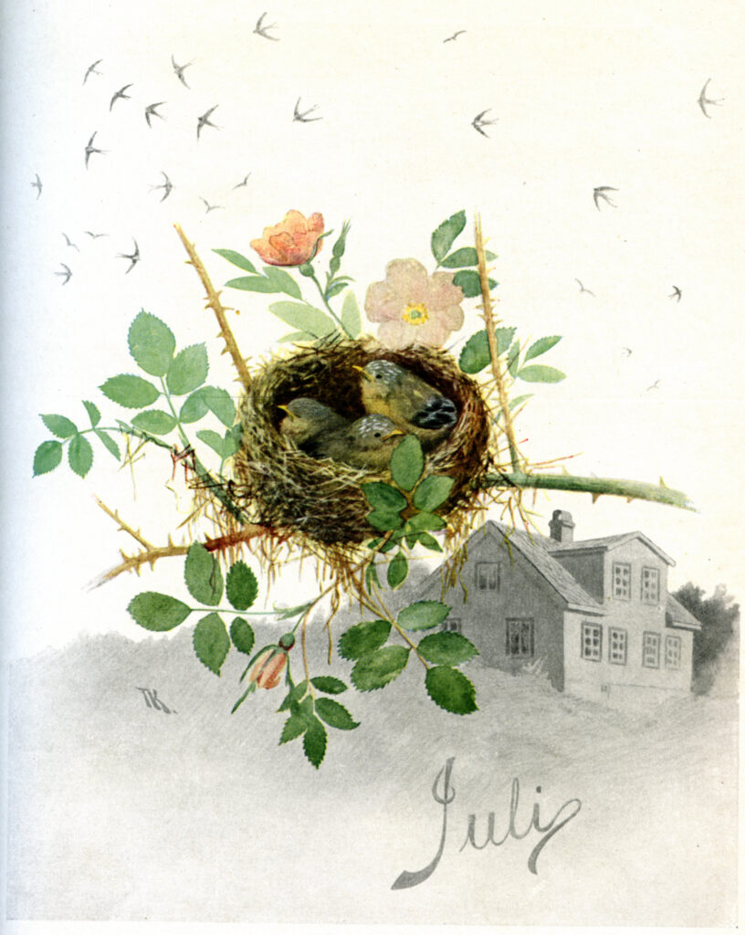 July (1890) - Theodor Severin Kittelsen Tablo