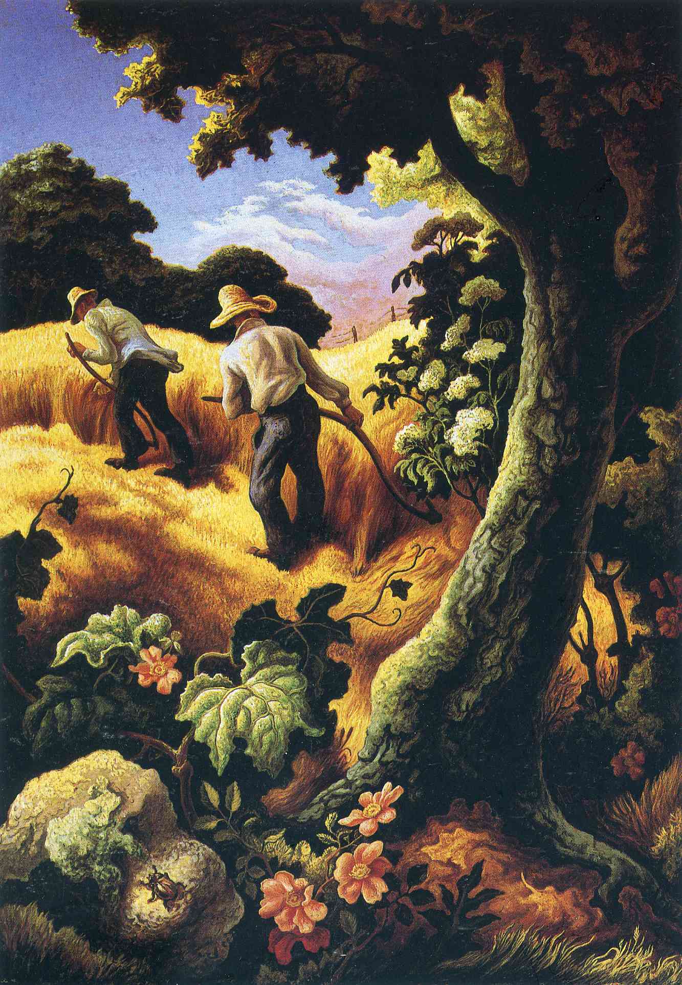 July Hay (1942) - Thomas Hart Benton Tablo