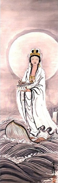 Kannon Crossing the Sea – Fujishima Takeji Tablo