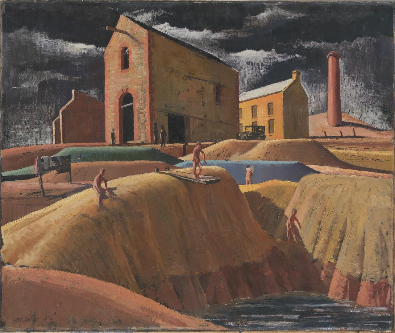 Kapunda Mines (1946) - Jeffrey Smart Tablo