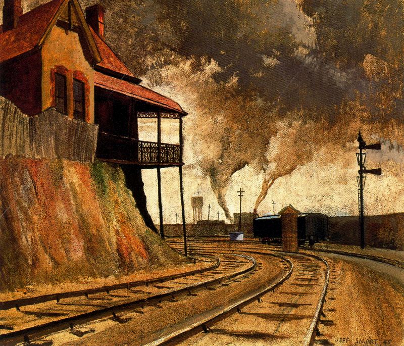 Keswick Siding (1945) - Jeffrey Smart Tablo