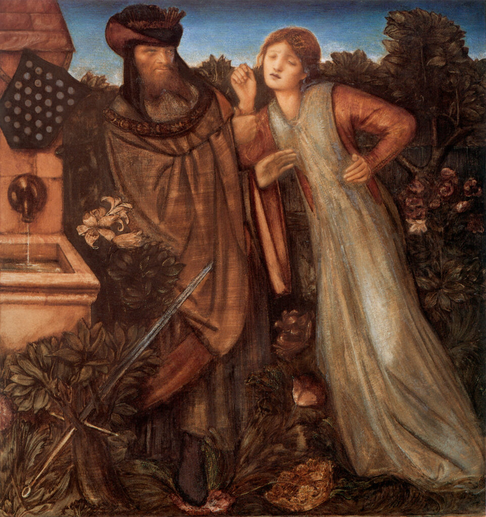King Mark and La Belle Iseult - Edward Burne-Jones Tablo