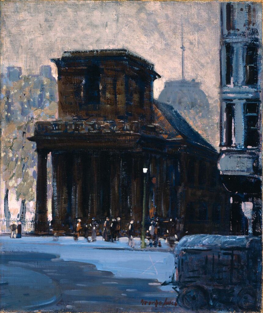 King's Chapel, Boston (1923) - George Luks Tablo