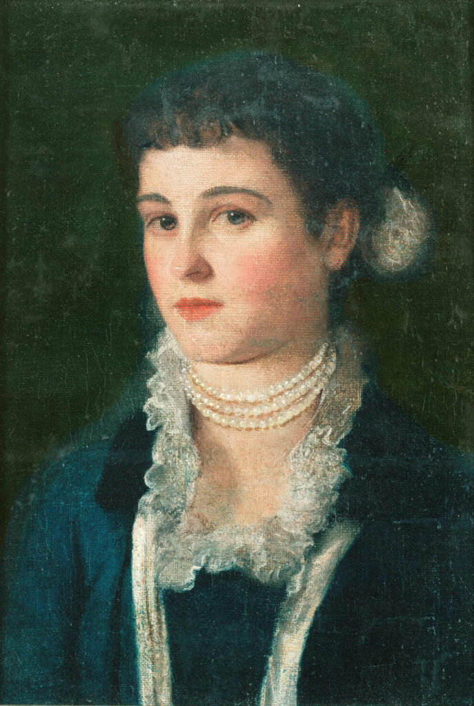 Klara Klimt (1880) - Gustav Klimt Tablo