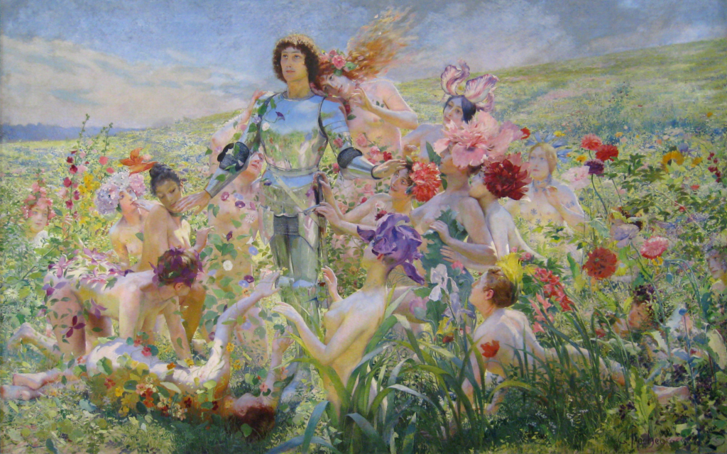 Knight of the Flowers (1894) – Georges Rochegrosse Tablo