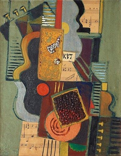 Komposition med noter (1921) - Gösta Adrian-Nilsson Tablo