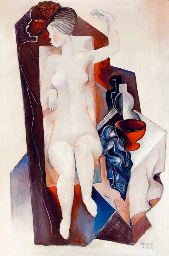 Kompozició (1930) - Béla Kádár Tablo