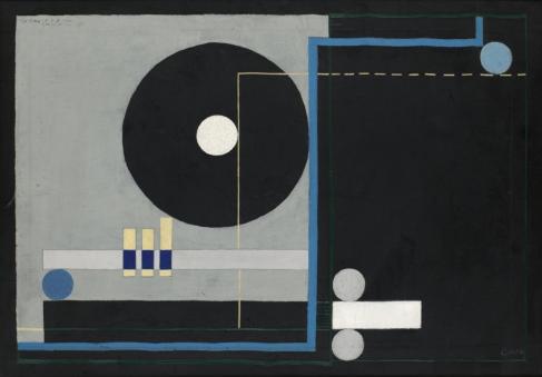 Konstruktion på svart (1930) - Gösta Adrian-Nilsson Tablo