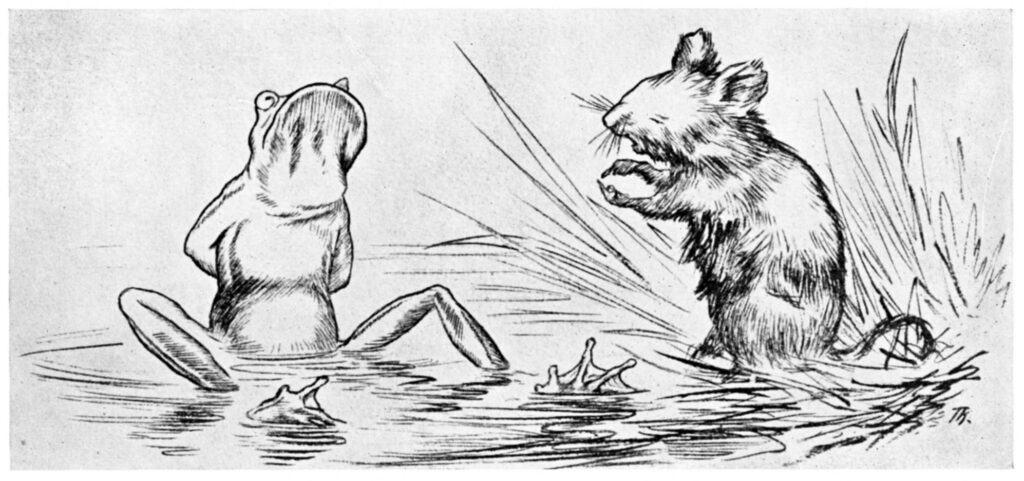 Krigen Mellom Froskene Og Musene 03 (1885) - Theodor Severin Kittelsen Tablo