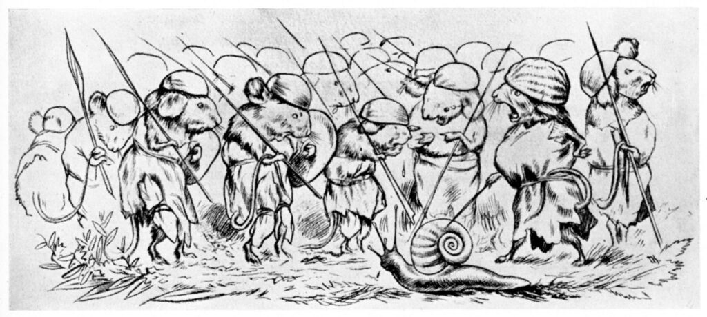 Krigen Mellom Froskene Og Musene 06 (1885) - Theodor Severin Kittelsen Tablo