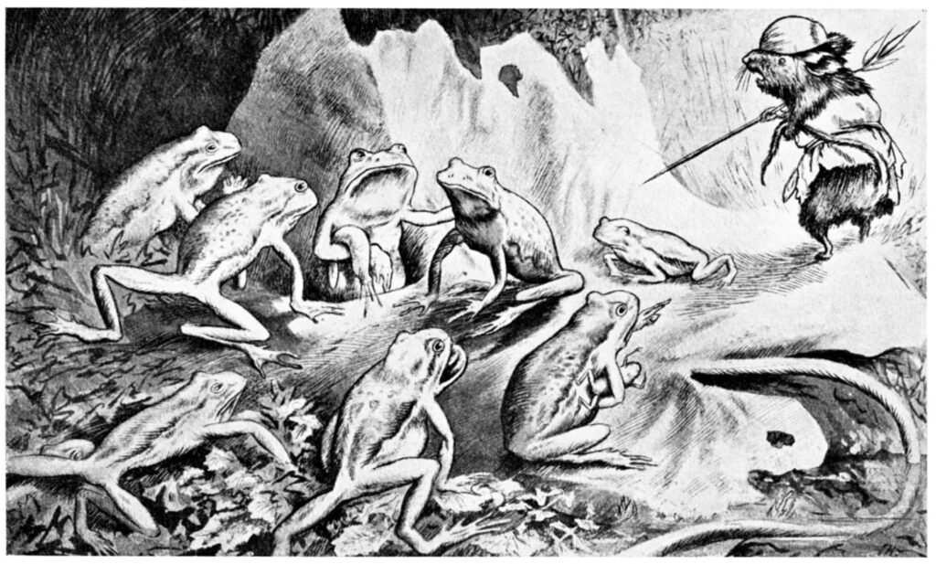Krigen Mellom Froskene Og Musene 07 (1885) - Theodor Severin Kittelsen Tablo