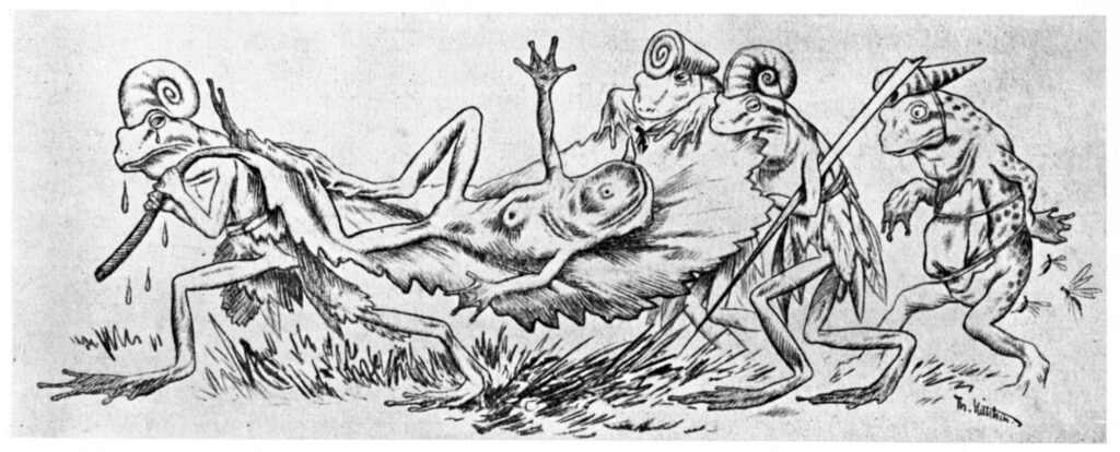 Krigen Mellom Froskene Og Musene 11 (1885) - Theodor Severin Kittelsen Tablo