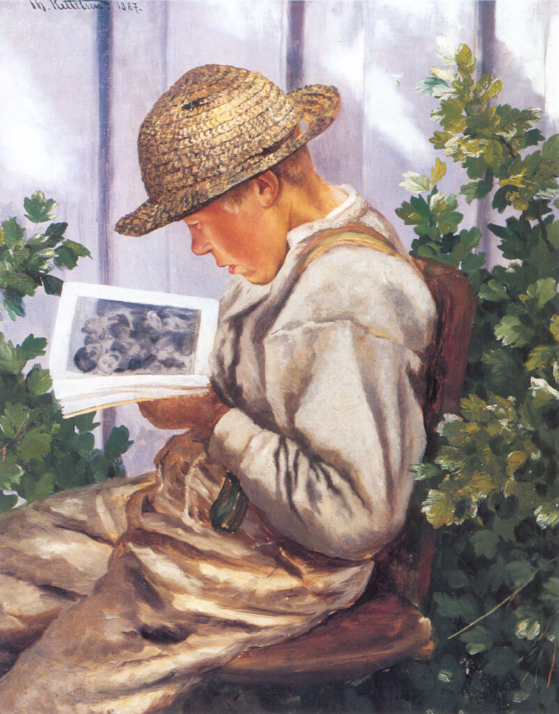 Kristian Hjerteknuser - Theodor Severin Kittelsen Tablo