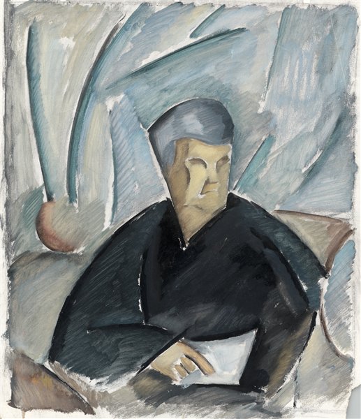 Kubistinis Motinos Portretas (1921) - Vytautas Kairiūkštis Tablo