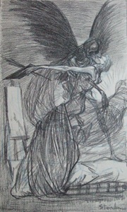 L’Agonie de L’Artiste – Théophile Steinlen Tablo