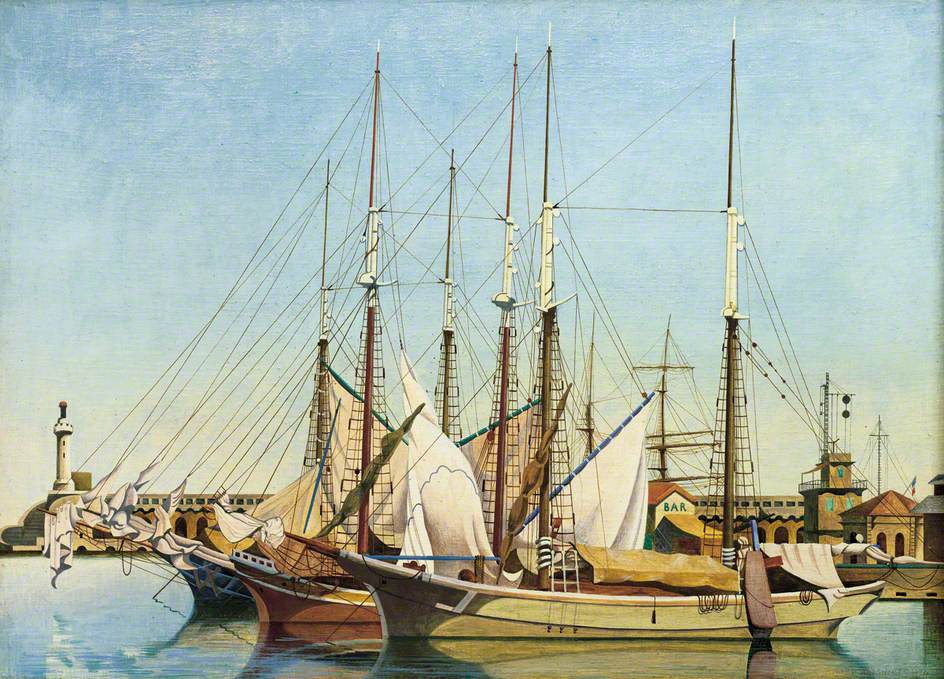 L'Avant Port, Marseilles (1924) - Edward Wadsworth Tablo