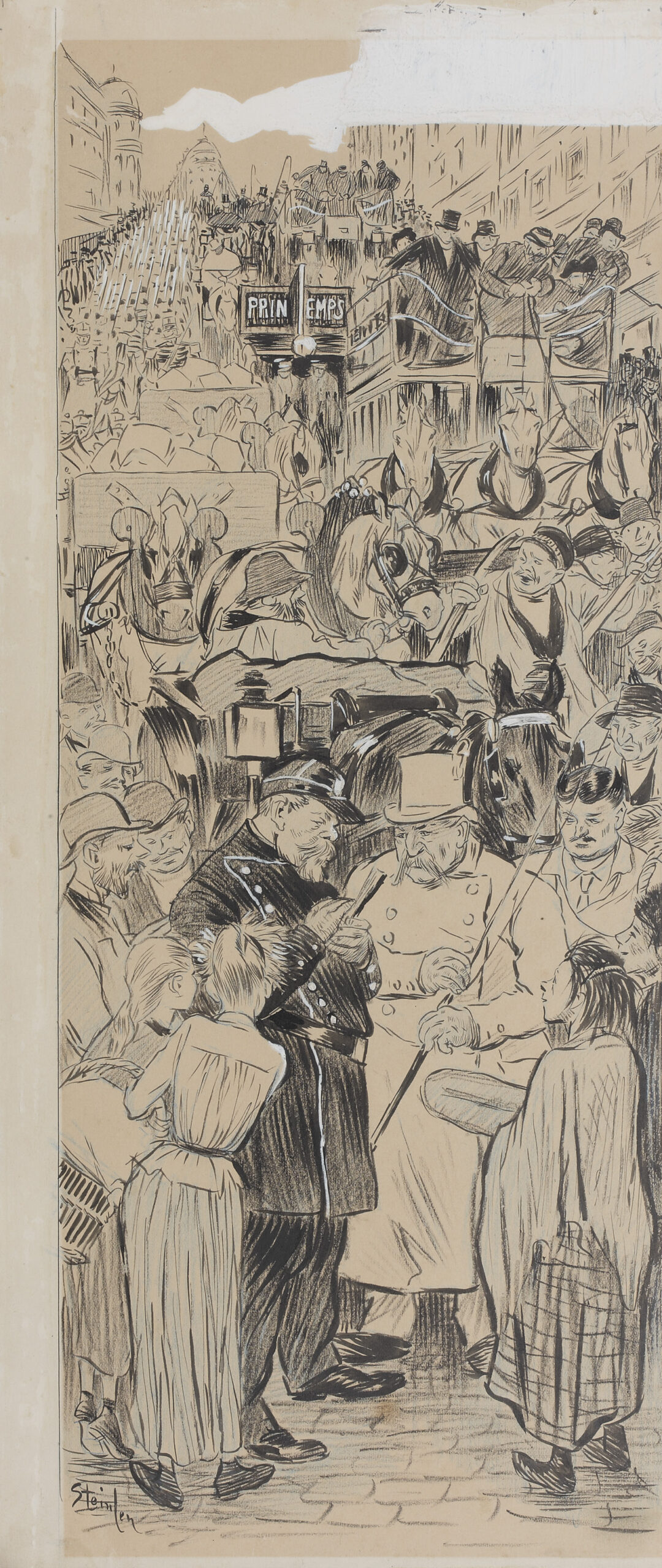 L'Encombrement - Théophile Steinlen Tablo kanvas tablo