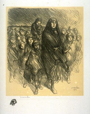 L’Exode Belge (1916) – Théophile Steinlen Tablo