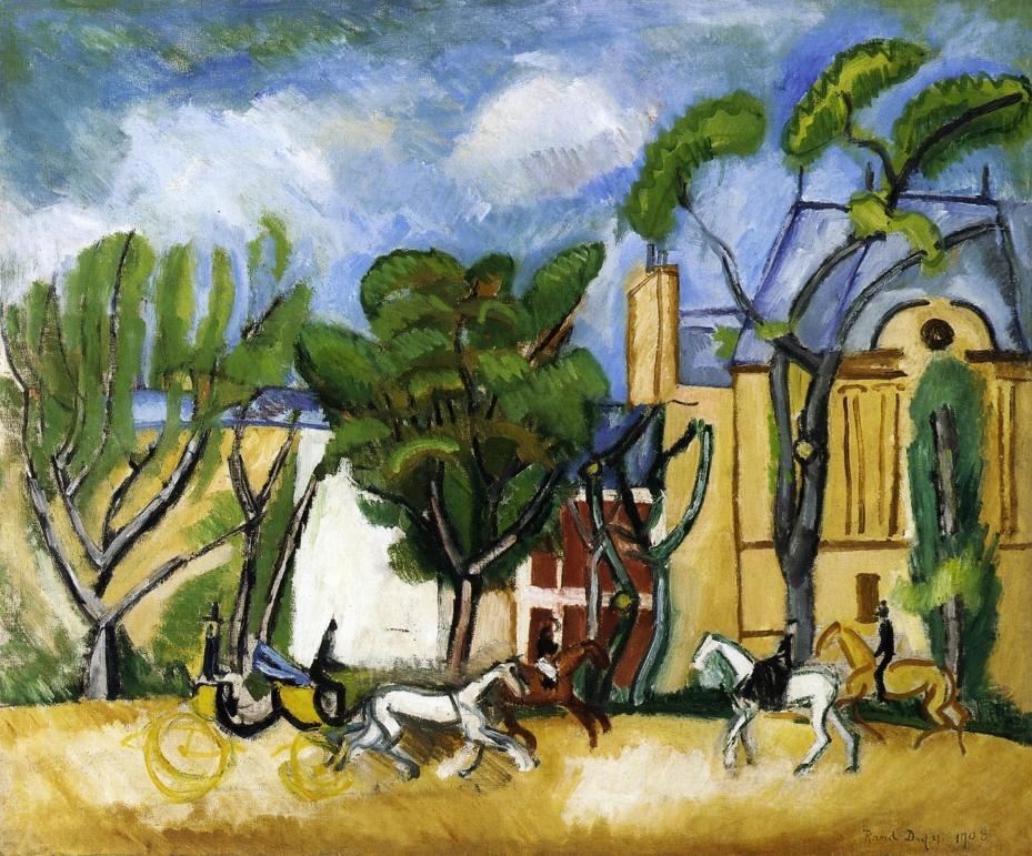 L`avenue du Bois (1908) - Raoul Dufy Tablo