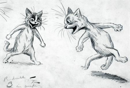 LAUGHING CATS – Louis Wain Tablo