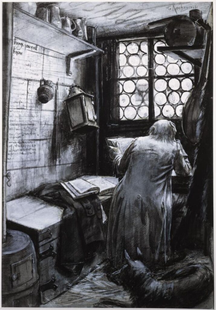 La Cahute - Georges Rochegrosse Tablo