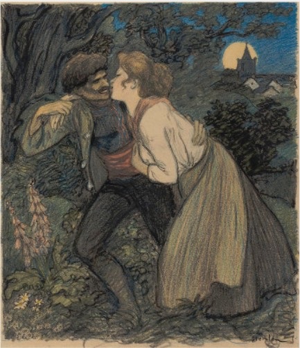 La Chienne au Loup – Théophile Steinlen Tablo