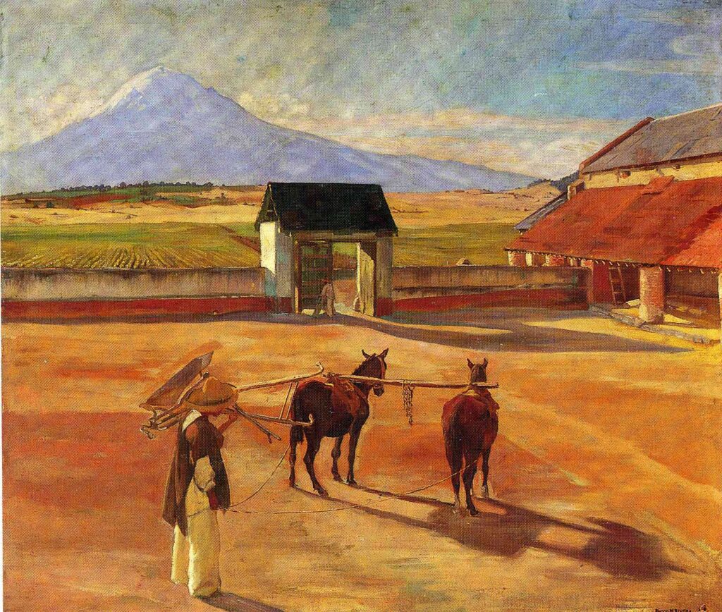 La Era (The Threshing Floor) 1904 (oil on canvas) (1904) – Diego Rivera Tablo