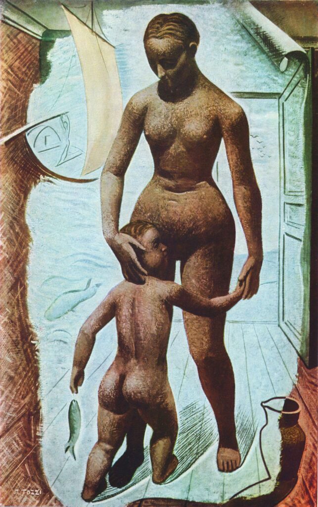 La Famiglia del Pescatore (1928) - Mario Tozzi Tablo