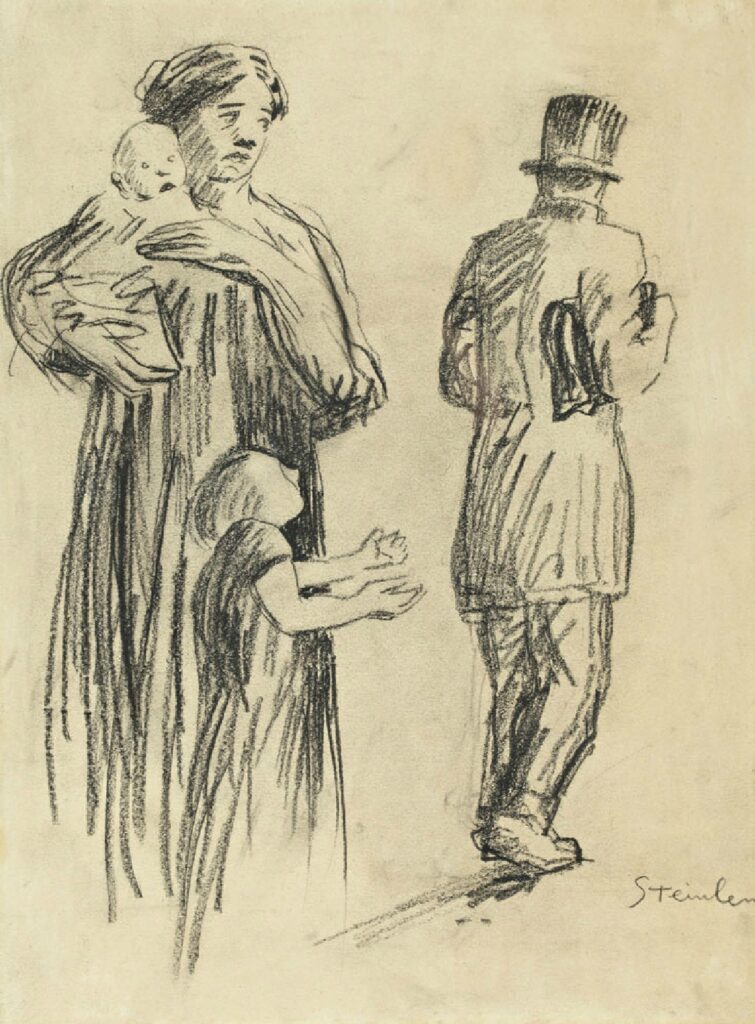 La Famille Indigente - Théophile Steinlen Tablo