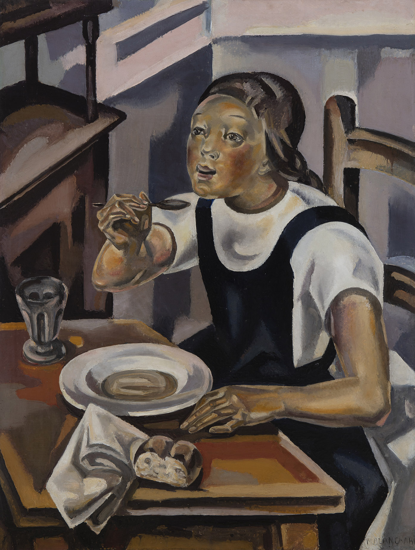 La Fillette À La Soupe (1924) - María Blanchard Tablo