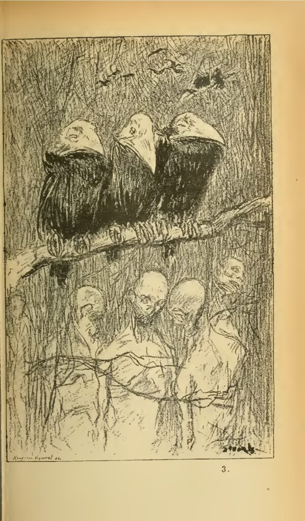 La Foret Rouge – Théophile Steinlen Tablo