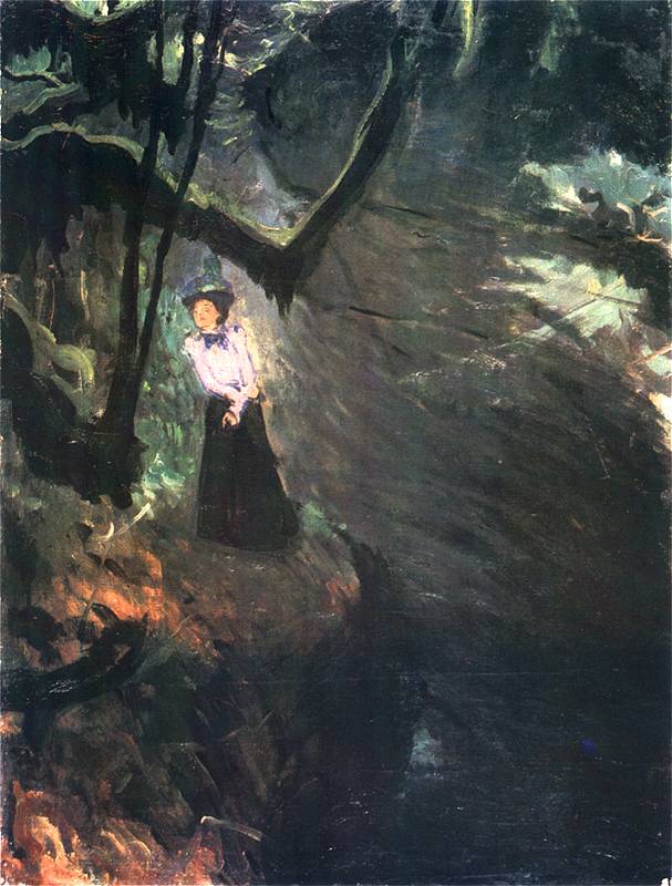 La Gorge D'Areuse (1897) - Józef Mehoffer Tablo
