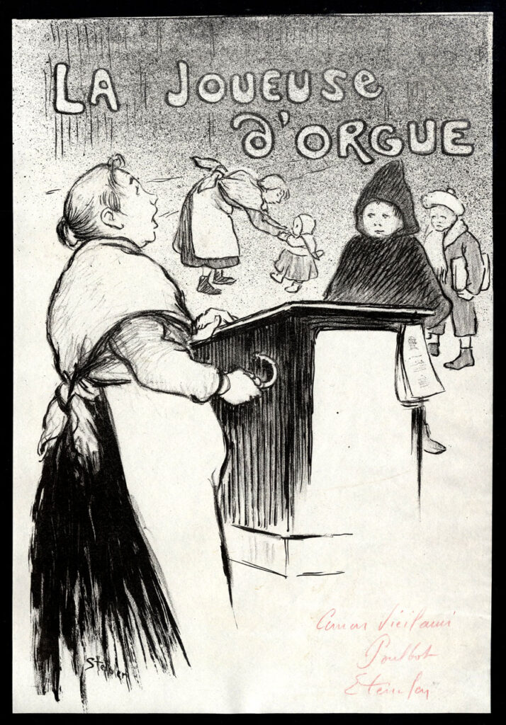 La Joueuse D'Orgue (1894) - Théophile Steinlen Tablo