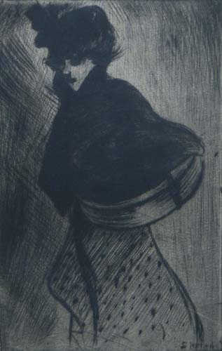 La Modiste (1898) – Théophile Steinlen Tablo