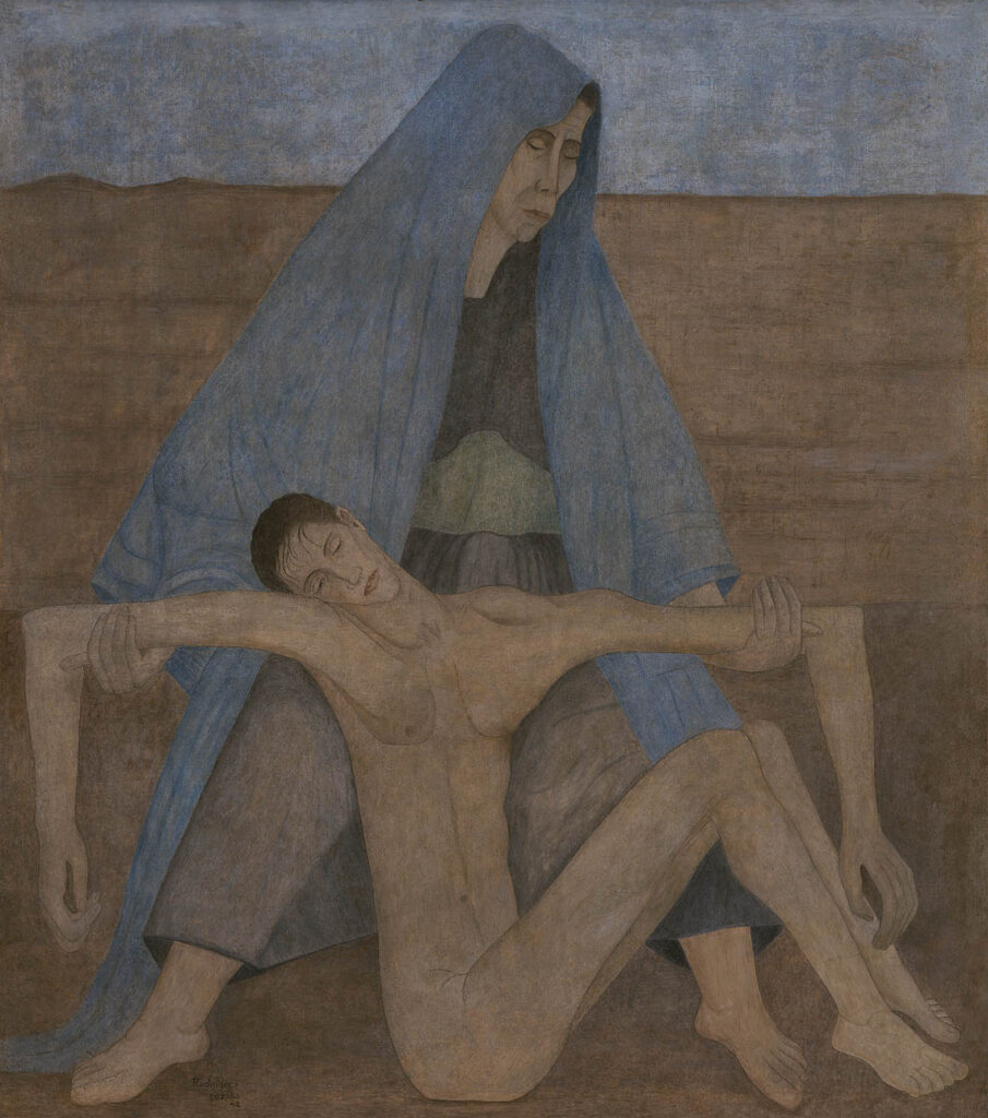 La Piedad En El Desierto (1942) - Manuel Rodríguez Lozano Tablo
