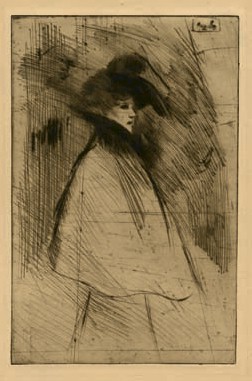 La Promeneuse (1898) – Théophile Steinlen Tablo