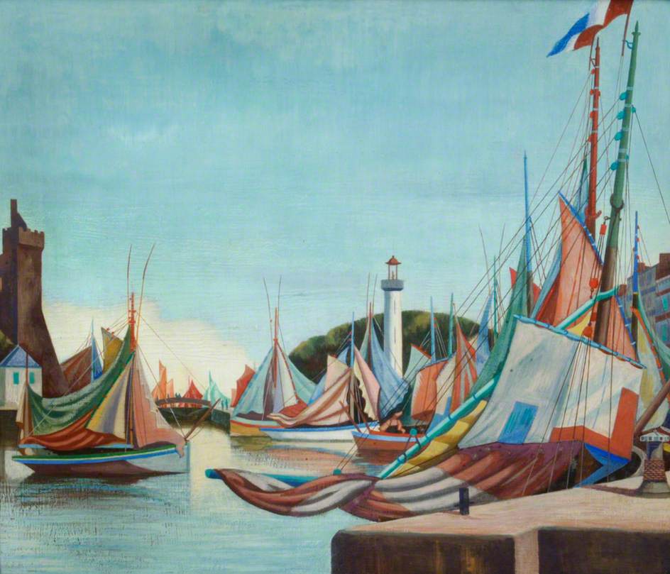 La Rochelle (1923) - Edward Wadsworth Tablo
