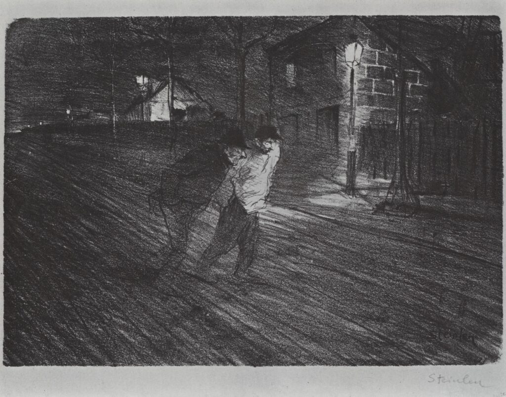 La Rue Caulaincourt (1896) - Théophile Steinlen Tablo