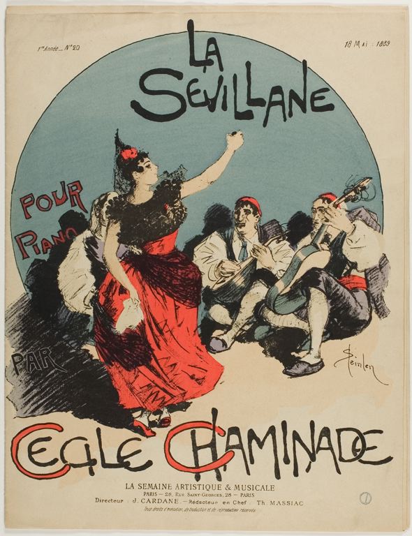 La Sevillane (1889) – Théophile Steinlen Tablo